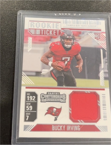 2024 Panini Contenders Rookie Ticket #RTS-BIG Bucky Irving — front