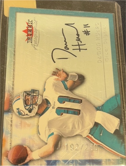 2000 Fleer Autographics #104 Damon Huard — front