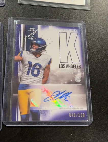 2024 Topps Signature Class #RCA-JK Joshua Karty Rookie Class Auto — front