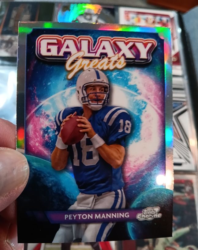 2024 Topps Chrome Cosmic #GG-31 Peyton Manning Galaxy Greats — front