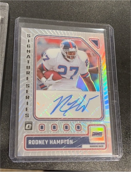 2023 Panini Donruss Optic Signature Series #SS-RH Rodney Hampton — front