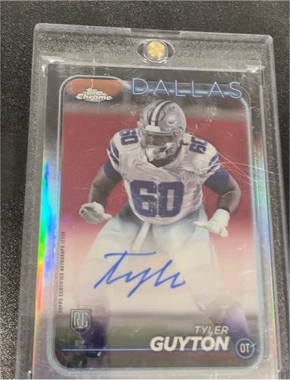 2024 Topps Chrome Rookie Autographs Tyler Guyton #RA-TGU — front