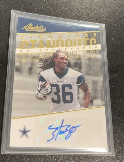 2018 Panini Absolute Signature Standouts #27 Bo Scarbrough — front