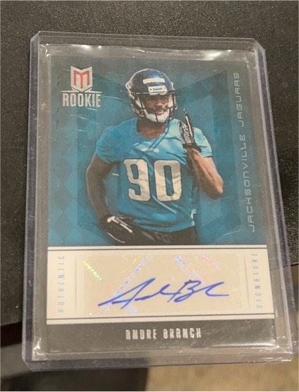 2012 Panini Momentum #90 Andre Branch Rookie Auto — front