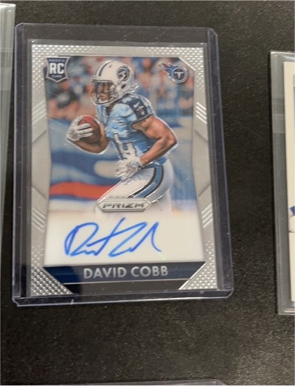 2015 Panini Prizm Rookie Signatures #RS-DC David Cobb — front