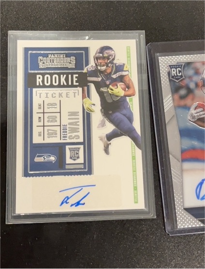 2020 Panini Contenders Rookie Ticket #212 Freddie Swain — front