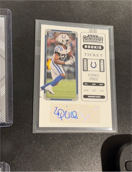 2022 Panini Contenders Rookie Ticket #285 D'Vonte Price — front
