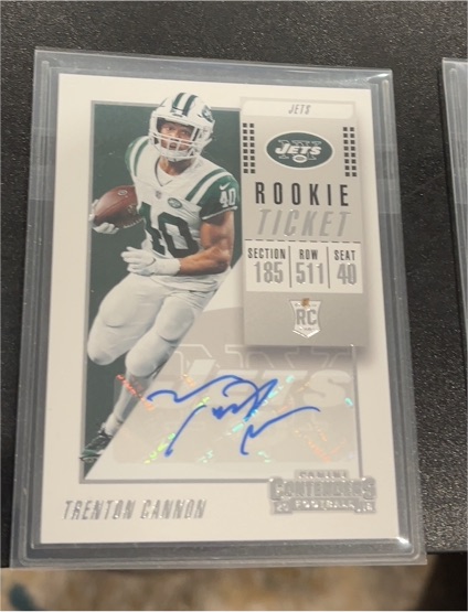 2018 Panini Contenders #269 Trenton Cannon Rookie Ticket Autograph — front