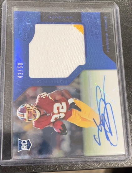 2017 Panini Certified #231 Samaje Perine Rookie Patch Auto — front