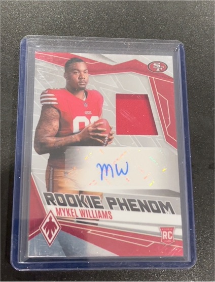 2025 Panini Phoenix #RPJ-MWS Mykel Williams Rookie Phenoms Jersey Auto — front