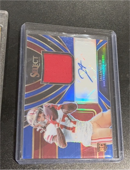 2019 Panini Select #RPA Jalen Hurd Rookie Patch Auto — front