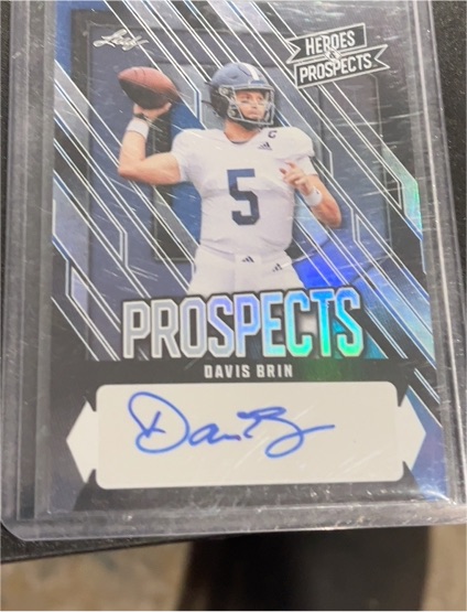2024 Leaf Heroes & Prospects #AP-DB2 Davis Brin — front
