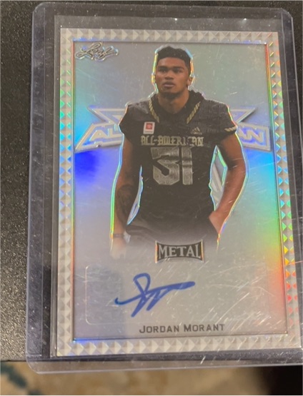 2020 Leaf All American Metal #Auto Jordan Morant — front