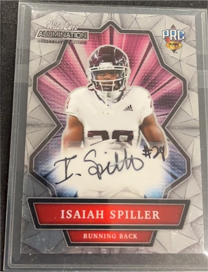 2021 Wild Card Alumination NIL #ANBC-A Isaiah Spiller — front