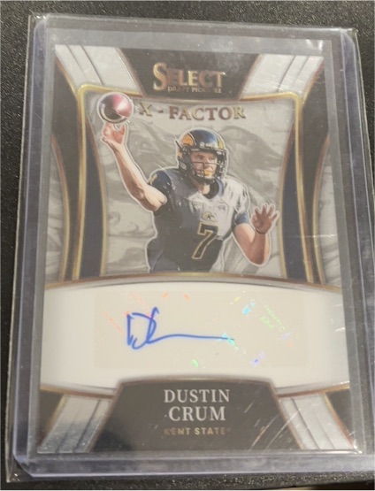 2022 Panini Select Draft Picks X-Factor Signatures #X-DCR Dustin Crum — front