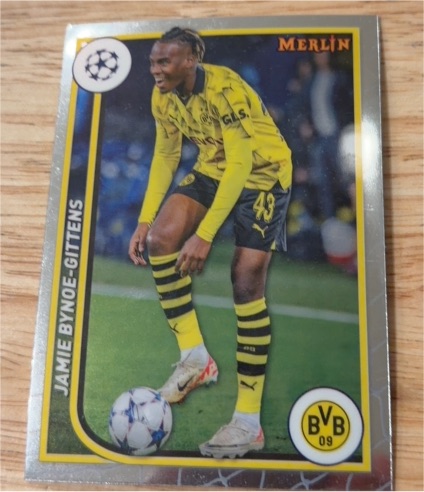 2023-24 Topps Merlin UEFA #25 Jamie Bynoe-Gittens — front