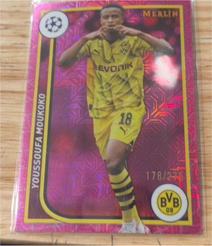 2024 Topps Merlin #24 Youssoufa Moukoko — front