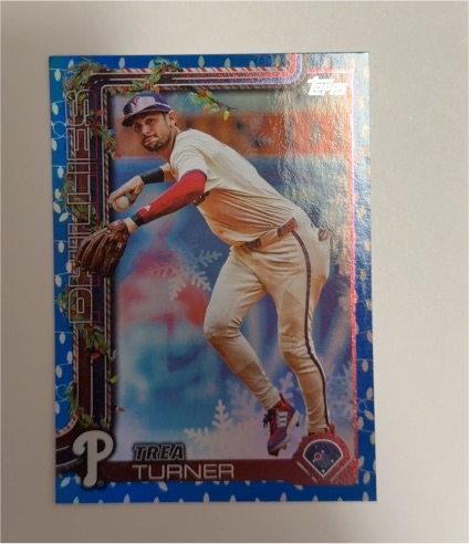 2025 Topps Holiday #H90 Trea Turner — front