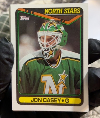 1990-91 Topps #269 Jon Casey — front