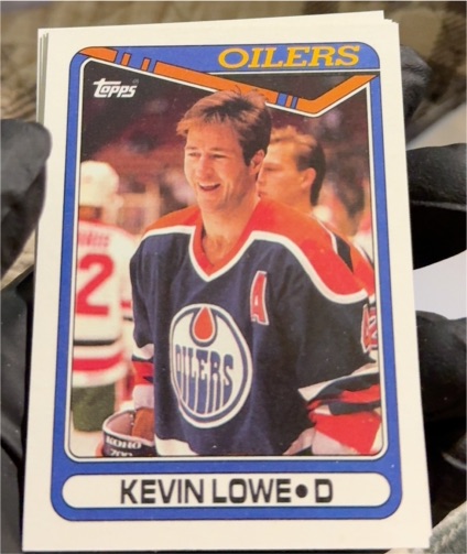 1990-91 Topps #307 Kevin Lowe — front
