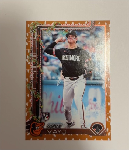 2025 Topps Holiday #H118 Coby Mayo — front