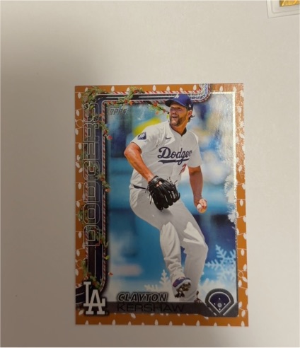 2025 Topps Holiday #H126 Clayton Kershaw — front