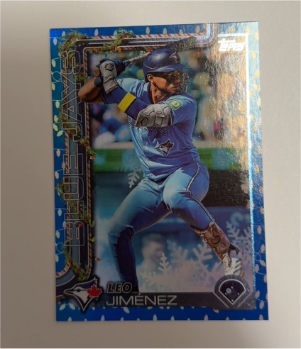 2025 Topps Holiday #H57 Leo Jimenez — front