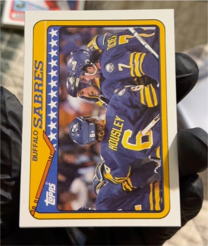 1990-91 Topps #262 Buffalo Sabres Team Card — front