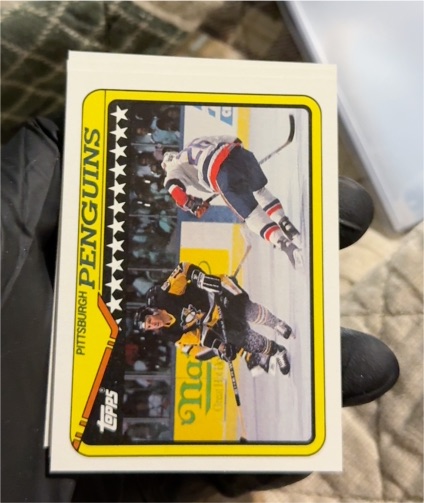 1990-91 Topps #326 Pittsburgh Penguins — front