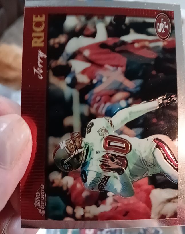 1997 Topps Chrome #114 Jerry Rice — front