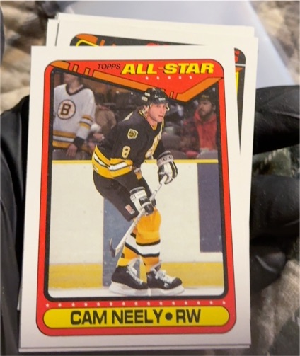 1990-91 Topps #201 Cam Neely — front