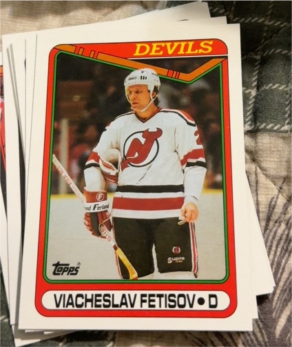 1990-91 Topps #27 Viacheslav Fetisov — front