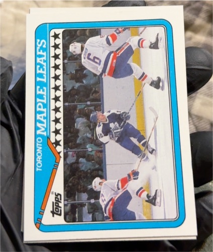1990-91 Topps #241 Toronto Maple Leafs — front
