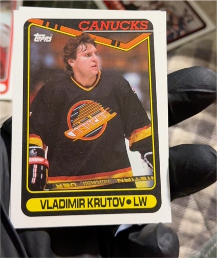 1990-91 Topps #380 Vladimir Krutov — front