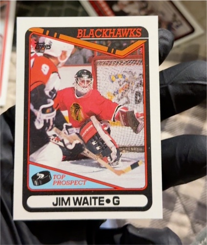 1990-91 Topps #214 Jim Waite — front