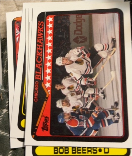 1990 Topps #363 Chicago Blackhawks — front