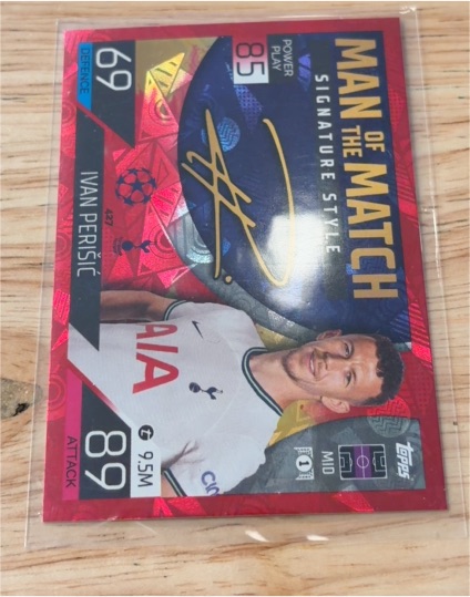 2022-23 Topps Match Attax #427 Ivan Perisic Man of the Match Signature Style — front