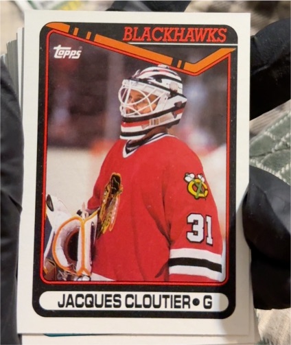 1990-91 Topps #378 Jacques Cloutier — front