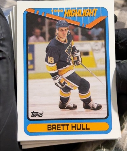 1990-91 Topps #4 Brett Hull — front