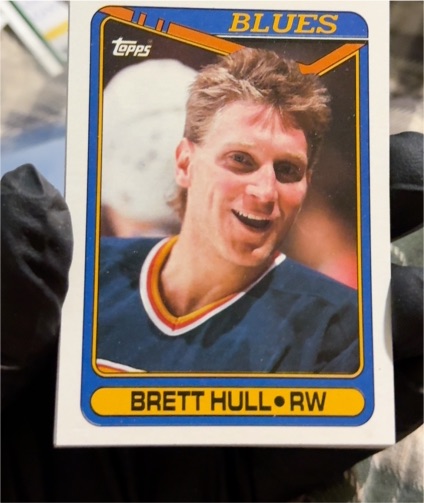 1990-91 Topps #77 Brett Hull — front