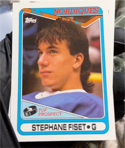 1990-91 Topps #312 Stephane Fiset — front
