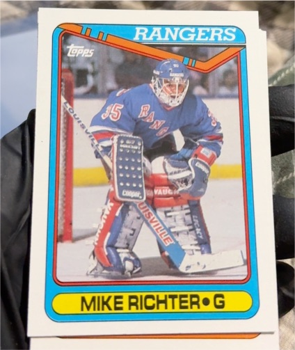 1990-91 Topps #330 Mike Richter — front
