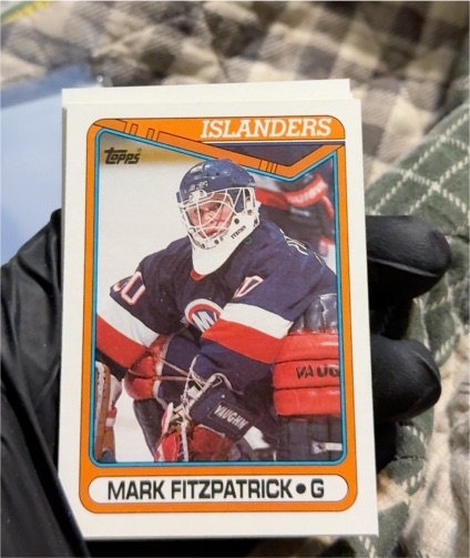 1990-91 Topps #395 Mark Fitzpatrick — front