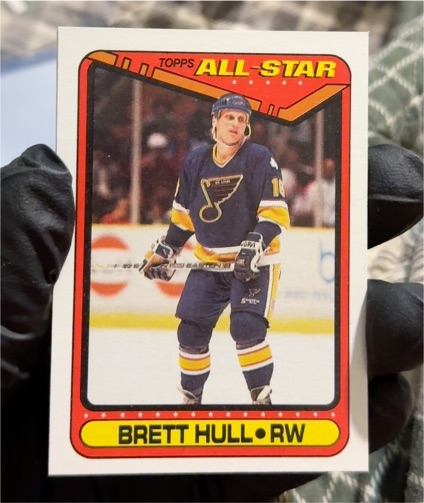 1990-91 Topps #195 Brett Hull — front