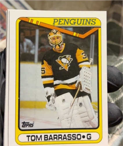 1990-91 Topps #65 Tom Barrasso — front