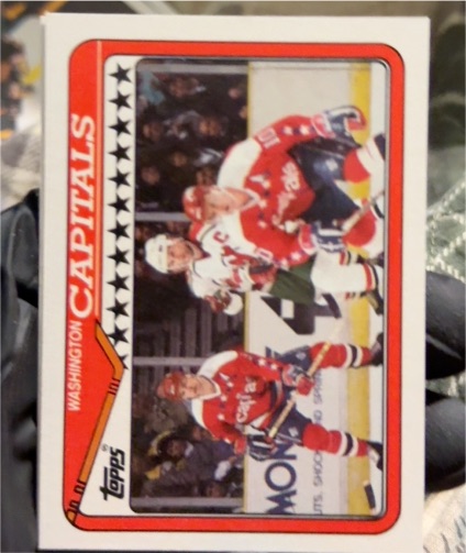 1990-91 Topps #394 Washington Capitals Team — front