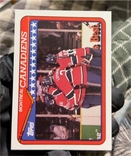 1990-91 Topps #346b Montreal Canadiens — front