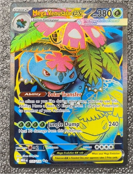 2014 Pokémon XY Evolutions #155 Mega Venusaur EX — front