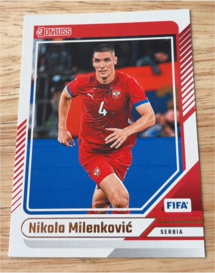 2024-25 Donruss Soccer #150 Nikola Milenković — front