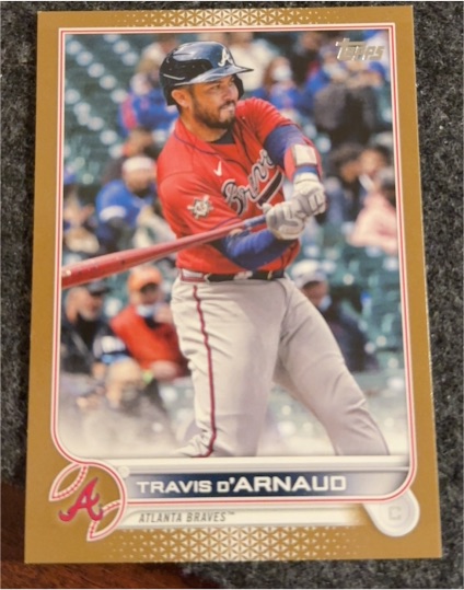 2022 Topps Series 1 #4 Travis d'Arnaud — front